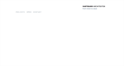 Desktop Screenshot of hartmann-architekten.de